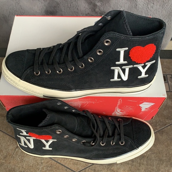 CONVERSE CTAS 70 HI I LOVE NY Black/Egret/Red MENS - Picture 4 of 16